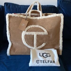 NWT Telfar x UGG Large Shopper Chestnut